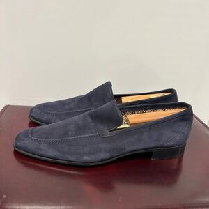 Fratelli Rossetti Estate Mens PURPLE Suede Loafer Dress Shoes Size 9.5 Italy